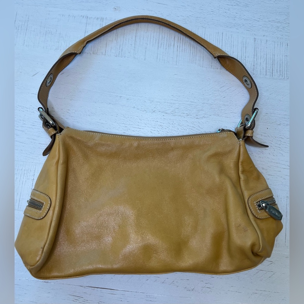 Prune Tan Leather Handbag